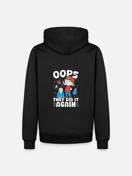 New baby - they did it again brother - Men’s Premium Organic Hoodie - black