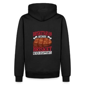 La poitrine de bœuf ne déçoit jamais les amateurs de barbecue - Sweat à capuche Premium bio Homme - noir - Dos - Nico (187cm)