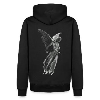 Floating Angel - Gothic Cult - Men’s Premium Organic Hoodie - black - Back - Nico (187cm)