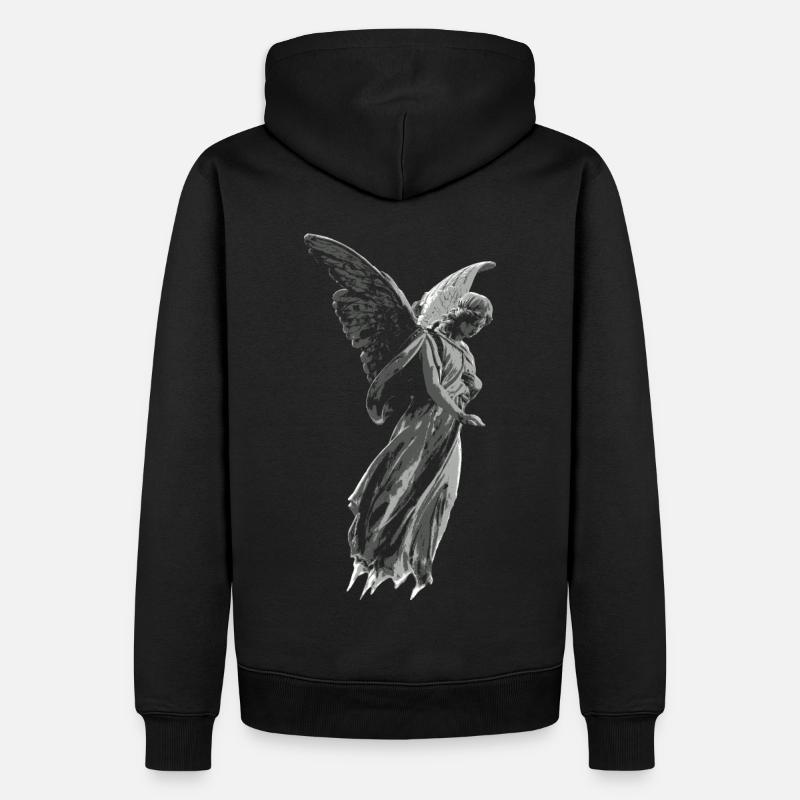 Ange flottant - Culte gothique - Sweat à capuche Premium bio Homme - noir
