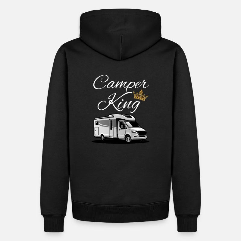 Roi du camping-car-Roi du camping-car - Sweat à capuche Premium bio Homme - noir