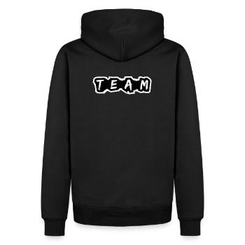 Équipe Mannschaft - Sweat à capuche Premium bio Homme - noir - Dos - Nico (187cm)