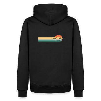 Pickleball Vintage Sunset Dink Pickleball Player - Sweat à capuche Premium bio Homme - noir - Dos - Nico (187cm)