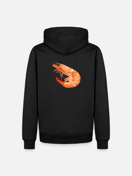 Shrimp - shrimp - Men’s Premium Organic Hoodie - black