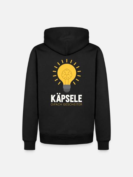 Käpsele - Männer Premium Bio Hoodie - Schwarz