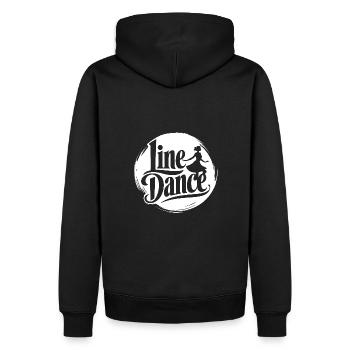 Love Line Dance Western Girl dancing - Männer Premium Bio Hoodie - Schwarz - Hinten - Nico (187cm)