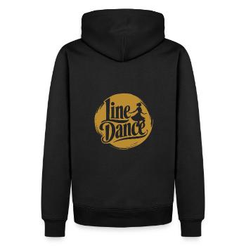 Love Line Dance Western Girl dancing - Männer Premium Bio Hoodie - Schwarz - Hinten - Nico (187cm)