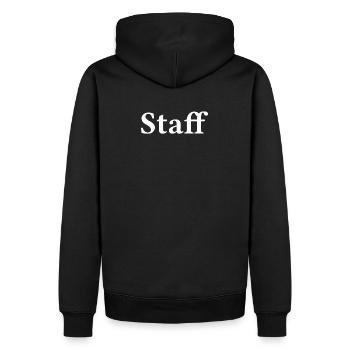 personnel - Sweat à capuche Premium bio Homme - noir - Dos - Nico (187cm)