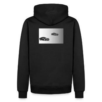 Auto - Sweat à capuche Premium bio Homme - noir - Dos - Nico (187cm)