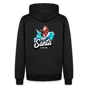 Santa Claus Florida - Männer Premium Bio Hoodie - Schwarz - Hinten - Nico (187cm)
