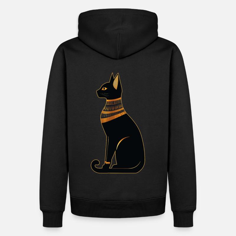 Chat égyptien - Sweat à capuche Premium bio Homme - noir