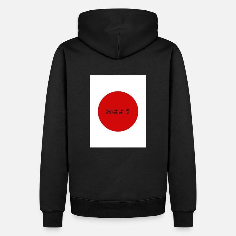 Drapeau Japonais - Sweat à capuche Premium bio Homme - noir