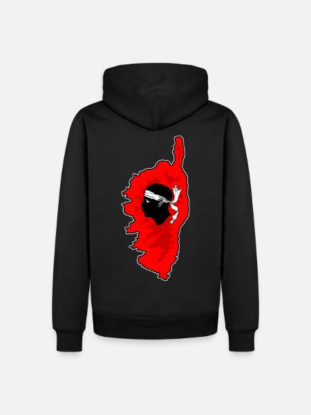 Corsica - Men’s Premium Organic Hoodie - black