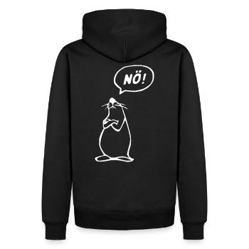 NÖ ! T-shirt - Sweat à capuche Premium bio Homme - noir - Dos - Nico (187cm)