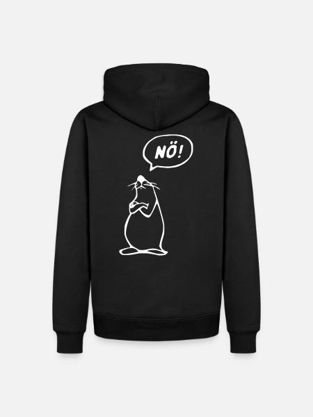 NÖ ! T-Shirt - Herre Premium økologisk hoodie - sort