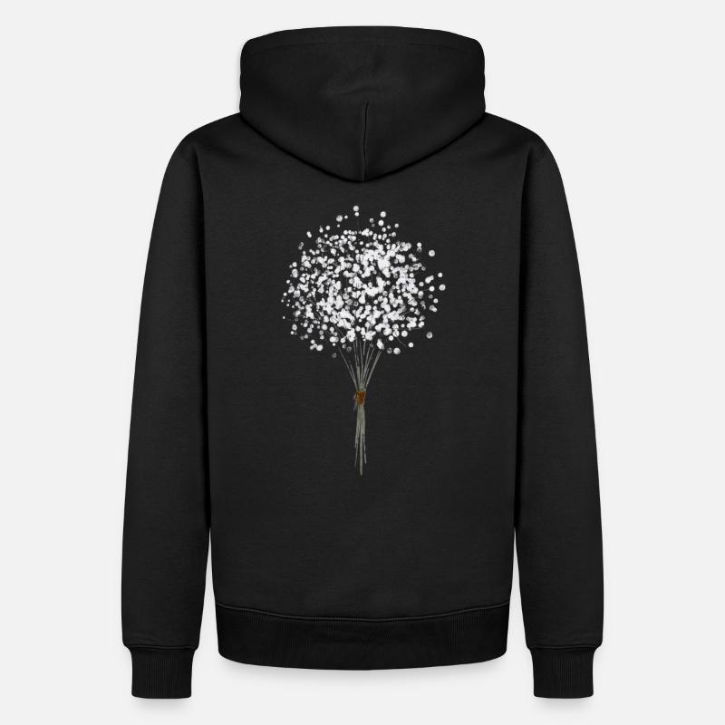 Fleur Pusteblume - Sweat à capuche Premium bio Homme - noir