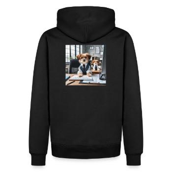 Chiens Cosplay Professionnel - Sweat à capuche Premium bio Homme - noir - Dos - Nico (187cm)