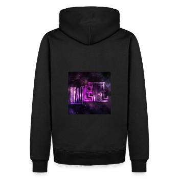 Vibez illimité - Sweat à capuche Premium bio Homme - noir - Dos - Nico (187cm)