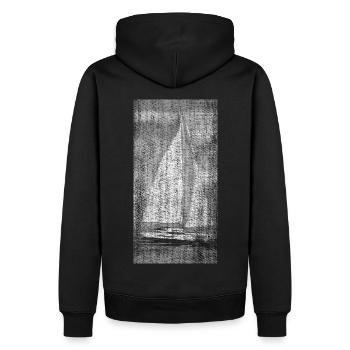 Catamaran Catamaran Sailor Wind Waves - Sweat à capuche Premium bio Homme - noir - Dos - Nico (187cm)