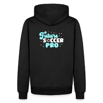 Future Soccer Pro Soccer Amour de jouer - Sweat à capuche Premium bio Homme - noir - Dos - Nico (187cm)
