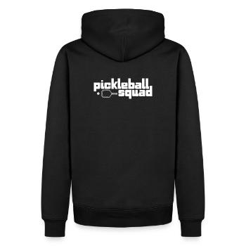Équipe de pickleball, Jouez au pickleball et Dink Kitchen - Sweat à capuche Premium bio Homme - noir - Dos - Nico (187cm)