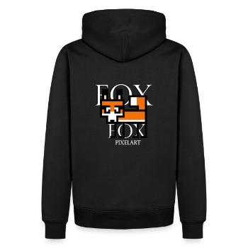 Pixelfox - Men’s Premium Organic Hoodie - black - Back - Nico (187cm)