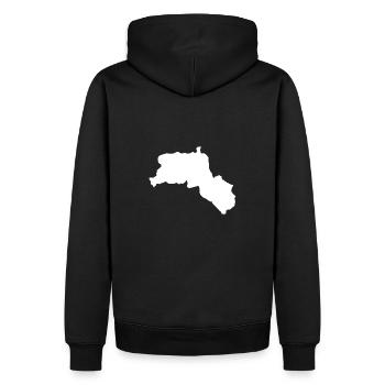 Kurdistan - Männer Premium Bio Hoodie - Schwarz - Hinten - Nico (187cm)