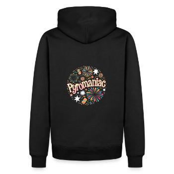 Pyrotechnie Feu d’artifice Feu d’artifice Nouvel An - Sweat à capuche Premium bio Homme - noir - Dos - Nico (187cm)