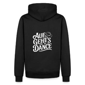 Line Dance Gruppe Training mein Tanzsport - Männer Premium Bio Hoodie - Schwarz - Hinten - Nico (187cm)