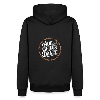 Line Dance Gruppe Training mein Tanzsport - Männer Premium Bio Hoodie - Schwarz - Hinten - Nico (187cm)