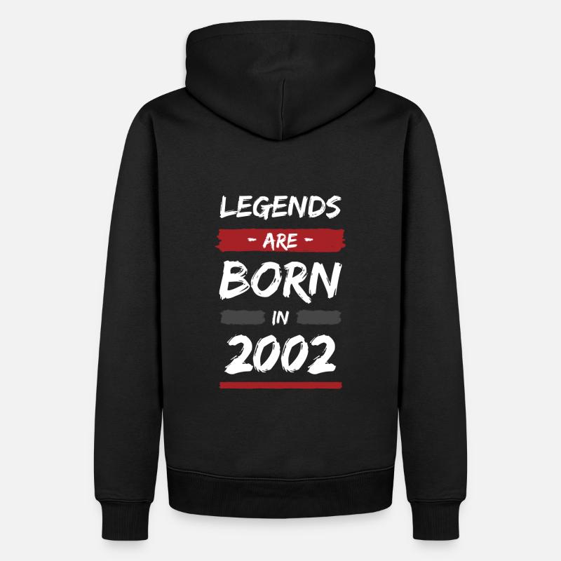 Legends 2002 - Männer Premium Bio Hoodie - Schwarz