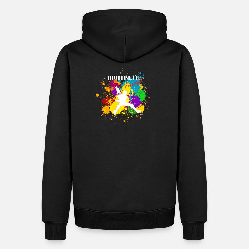 Logo TROTTINETTE 2 - Sweat à capuche Premium bio Homme - noir