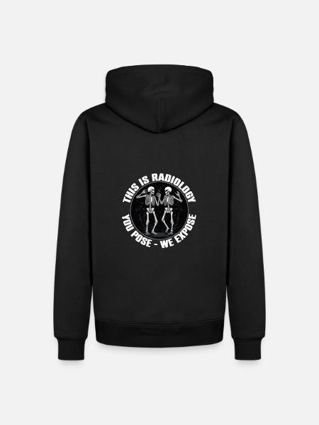 Radiology design funny skeletons radiologist saying - Men’s Premium Organic Hoodie - black
