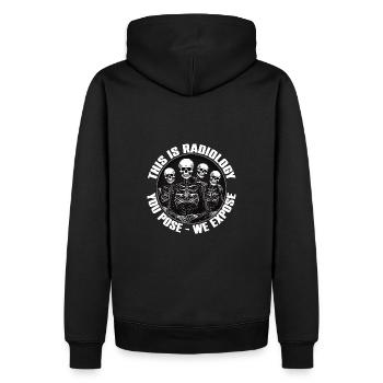 Radiology design funny skeletons radiologist saying - Men’s Premium Organic Hoodie - black - Back - Nico (187cm)