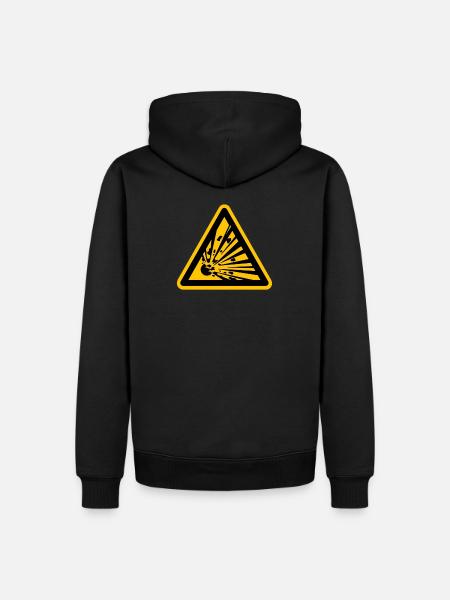 risk of explosion - Men’s Premium Organic Hoodie - black