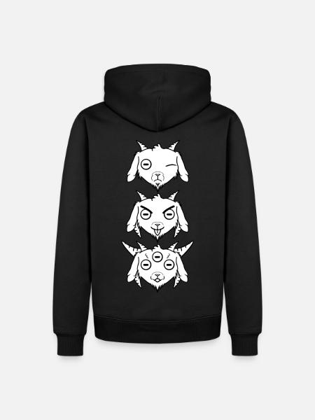 Kawaii Satan Flips - Men’s Premium Organic Hoodie - black