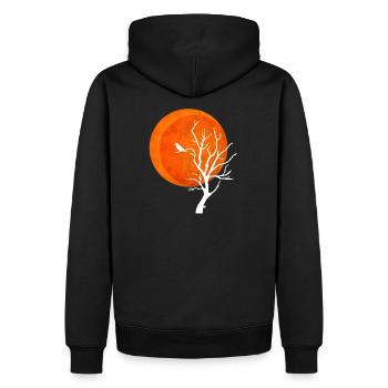 corbeaux - Sweat à capuche Premium bio Homme - noir - Dos - Nico (187cm)