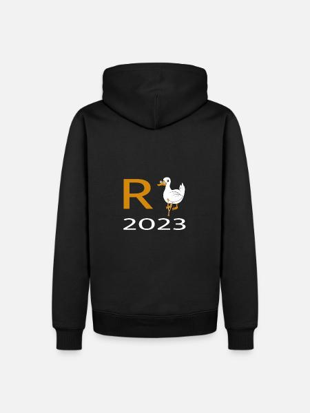 Rente Ente 2023 - Männer Premium Bio Hoodie - Schwarz
