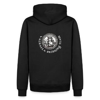 Valhalla Drinking Team - Männer Premium Bio Hoodie - Schwarz - Hinten - Nico (187cm)