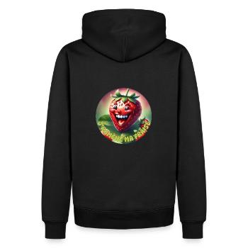 I'm bringing back my strawberry - Men’s Premium Organic Hoodie - black - Back - Nico (187cm)