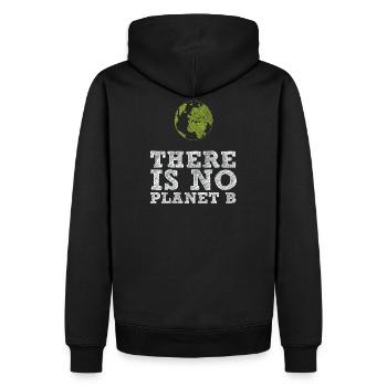 Fridays for Future - There is no Planet B - Men’s Premium Organic Hoodie - black - Back - Nico (187cm)