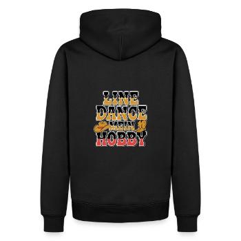 Design de danse en ligne coloré avec chapeau de cow-boy - Sweat à capuche Premium bio Homme - noir - Dos - Nico (187cm)
