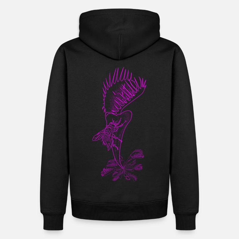 The Pink Venus Flytrap - Männer Premium Bio Hoodie - Schwarz
