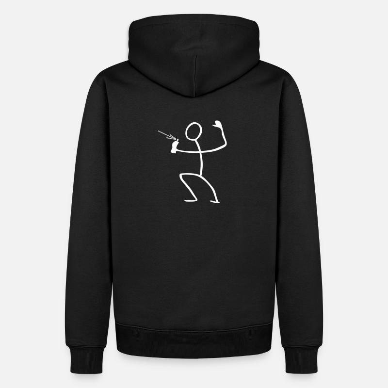 pulvérisateur - Sweat à capuche Premium bio Homme - noir