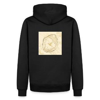 Golden freedom - Men’s Premium Organic Hoodie - black - Back - Nico (187cm)