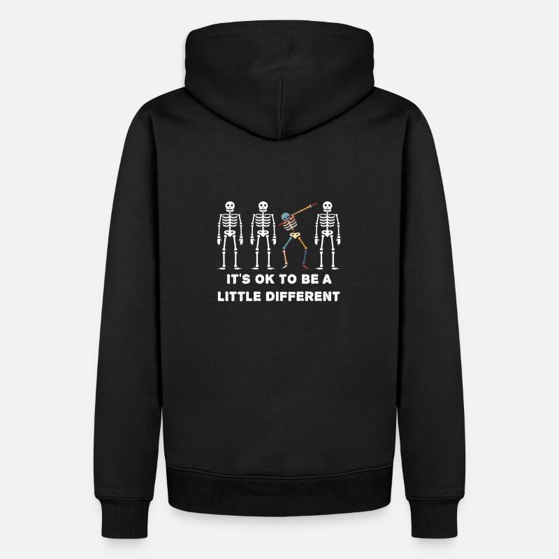Squelette Dabbing (Difference Edition) - Sweat à capuche Premium bio Homme - noir