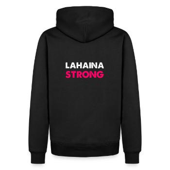 Lahaina Stark - Männer Premium Bio Hoodie - Schwarz - Hinten - Nico (187cm)