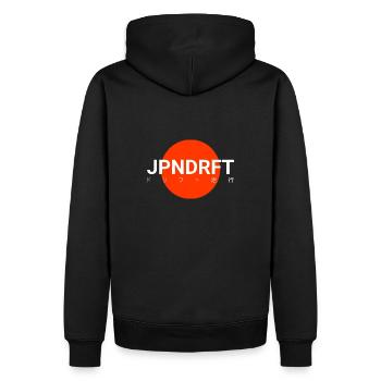 Japan Drift Tuner JDM Vintage - Männer Premium Bio Hoodie - Schwarz - Hinten - Nico (187cm)