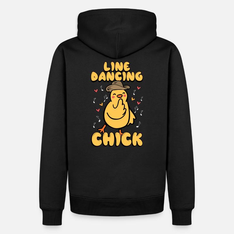 Linedance - Männer Premium Bio Hoodie - Schwarz