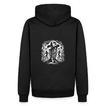 Line Dancing Country Dance - Line Dance Tanzen - Männer Premium Bio Hoodie - Schwarz - Hinten - Nico (187cm)